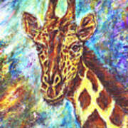 African Giraffe Art Print