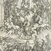 Albrecht Durer Saint John Before God And The Elders, From The Apocalypse Art Print