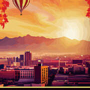 Albuquerque Hot Air Balloon Art Print