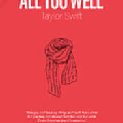 All Too Well Taylor Swift Minimalist Song Lyrics Greatest Hits of All Time  069 Sticker by Design Turnpike - Instaprints