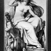 Allegorical Figure Of Music By Eduard Bendemann Classical Xzendor7 Old Masters Reproductions Art Print