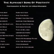 Alphabet Song Of Positivity Art Print