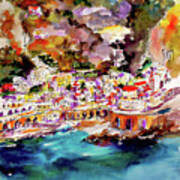 Amalfi Coast Atrani Village Salerno Art Print