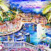 Amalfi Coast - Portofino - Italy Art Print