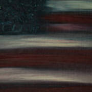 American Flag Oil Painting Art Print