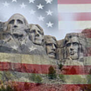 American History - Mount Rushmore National Memorial Art Print