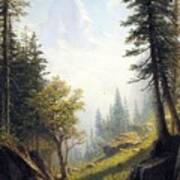 Among The Bernese Alps By Albert Bierstadt Art Print