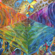 Amplituhedron Cosmic Jewel Painting by June Nissinen - Pixels