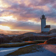 Annisquam Lighthouse Sunset Art Print