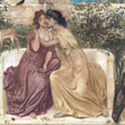 Sappho And Erinna In A Garden At Mytilene 1864 Art Print