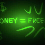 Art - Money Equals Freedom Art Print