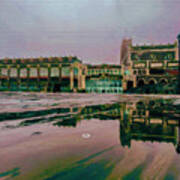 Asbury Park Beach Painting Of Photo By Max Oster Art Print