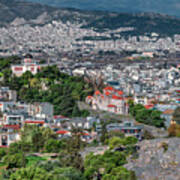 Athens, As Viewed From The Acropolis Art Print