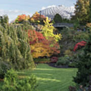 Autumn At The Quarry Gardens In Qe Park Art Print