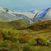 Autumn Hike - Gulkana Glacier Art Print