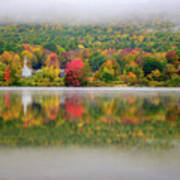 Autumn Reflections, Eaton, Nh. Art Print