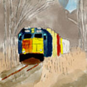 Autumn Train Art Print