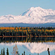 Autumn View Of Mt. Drum - Alaska Art Print