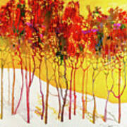 Autumns Last Mosaic - Abstract Contemporary Acrylic Painting Art Print