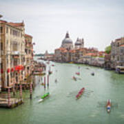 B0006871 - Regatta On The Gran Canal, Venice Art Print