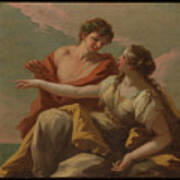 Bacchus And Ariadne 1720s Giovanni Antonio Pellegrini Italian Art Print