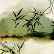 Bamboo Sunsset Art Print