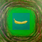 Banana Icon Art Print