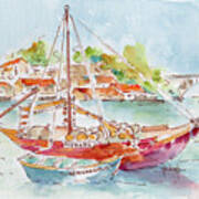 Barco Rabelo On The Douro River Art Print