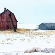 Barn And Elevator Art Print