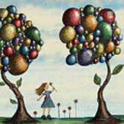 Basie And The Gumball Trees Art Print