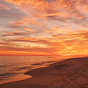 Beach Sunset Skies, Perdido Key, Florida Art Print