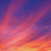 Beautiful Arizona Sunset Rays Art Print