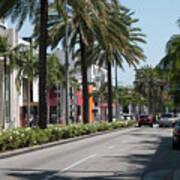 Beautiful Rodeo Drive In Beverly Hills Art Print