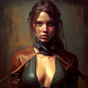 Beauty In Leather No.9 Art Print