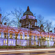 Belfast City Hall At Blue Hour Art Print