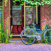 Bicycle Along The Streets Of Amsterdam Ii Art Print