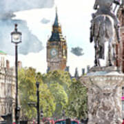 Big Ben And King George Art Print