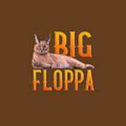 Big Floppa Meme Cute Caracal Cat Tote Bag