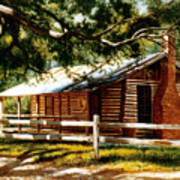 Big Thicket Information Center_the Staley Cabin Art Print