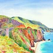 Bixby Bridge 2 Big Sur California Coast Art Print