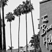 Black California Series - The Beverly Hills Hotel Art Print