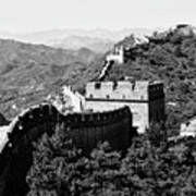 Black China Series - Great Wall Of China Art Print