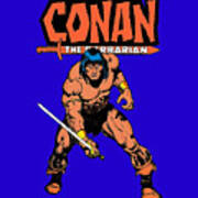 Black Conan Cartoonx Art Print