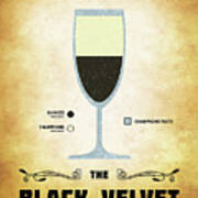 Black Velvet Cocktail - Classic Art Print