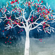 Blooming Tree Of Life- Art By Linda Woods Art Print