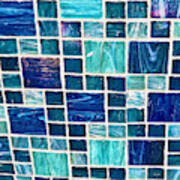 Blue Mosaic Art Print