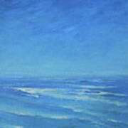 Blue Sea Blue Sky Art Print