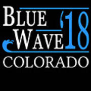 Blue Wave Colorado Vote Democrat Art Print