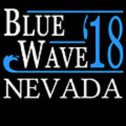 Blue Wave Nevada Vote Democrat Art Print