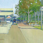 Boardwalk At The Uss Midway - San Diego, California Art Print